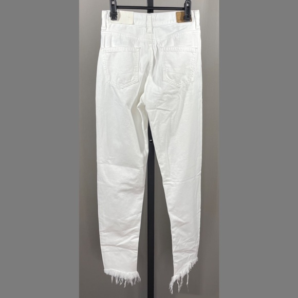 NEW American Eagle Outfitters Jeans Womens 00 white denim skinny preppy boho - Picture 11 of 13